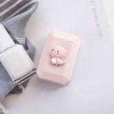 Estuche para lentes de contacto de colores con diseño de dinosaurio de dibujos animados